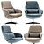 Elegant Aston Club Armchair 3D model small image 2