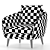 Almond Finish Oak Chair 3D model small image 6