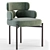 Elegant Sylvie Dining Chair 3D model small image 1