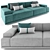 Mnoxet Design Sofa 006: Stylishly Designed and Highly Detailed 3D model small image 3