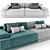 Mnoxet Design Sofa 006: Stylishly Designed and Highly Detailed 3D model small image 6