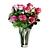 Elegant Pink Roses Bouquet 3D model small image 5