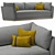 Luxury Dorian Sofa: Ultimate Elegance 3D model small image 2