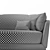 Luxury Dorian Sofa: Ultimate Elegance 3D model small image 3