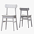 Stylish LISABO Table & Chairs 3D model small image 6