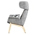 Pedrali ILA 2024 Lounge Chair: Sleek Style & Comfort 3D model small image 5