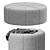 Elegant Ferris Oval Ottoman 3D model small image 2