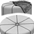 Elegant Ferris Oval Ottoman 3D model small image 3