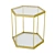 Gold Hexagon Hive Side Table 3D model small image 1