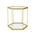 Gold Hexagon Hive Side Table 3D model small image 2