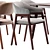 Modern Angel Cerda Dining Chair and Terong Table Set 3D model small image 4