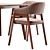 Modern Angel Cerda Dining Chair and Terong Table Set 3D model small image 5