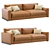 Arflex Rendez Vous Leather Sofa 3D model small image 1