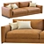 Arflex Rendez Vous Leather Sofa 3D model small image 3