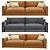 Arflex Rendez Vous Leather Sofa 3D model small image 4