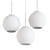 Bailey Gold Pendant Light 3D model small image 2