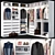Corner Closet Solution - Ikea PAX 3D model small image 1