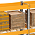 Heavy-Duty Pallet Storage Rack 3D model small image 5