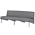 Kinney Teak Outdoor Sofa: Stylish & Comfortable 3D model small image 4