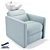 Soho Hairdressers Wash Recliner: Style and Comfort 3D model small image 1