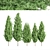 Italian Cypress Tree Set 3D model small image 1