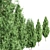 Italian Cypress Tree Set 3D model small image 2