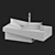 Sleek Modern Bathroom Sink 3D model small image 4