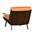 Modern Minotti Daiki Indoor Armchair 3D model small image 4