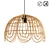 Natural Rattan Lampshade, Kapela 3D model small image 1