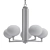 Elegant Breton Chandelier 3D model small image 2