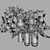 Elegant Orchid Flower & Vase Set 3D model small image 4