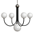 Modern 5-Light LED Chandelier 3D model small image 2