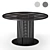 Modern Bauhaus Steel Dining Table 3D model small image 7