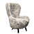 Title: Italian Fluffy Chair in Modern Guelfo Fur 3D model small image 1