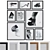 Modern Abstract Picture Frame Set 3D model small image 1