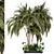 Outdoor Garden Set: Bush and Tree - Set 282 3D model small image 1