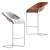 Sleek Cortina Barstool | Stylish and Compact 3D model small image 1