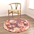 Versatile Rug Set: 4 Folded & 4 Flat Rugs 3D model small image 2