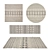 Luxury Rug Set: 8 Variations 3D model small image 1