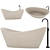 Elegant PIMAR LIBECCIO Bathtub 3D model small image 1