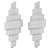 Elegant Chiffonade Wall Sconce 3D model small image 2