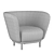 Sleek Dandy Armchair 3D model small image 4