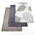 Modern Rugs Set - 5 Pieces 3D model small image 1