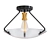 Kenroy Home 94011BL: Sleek Semi-Flush Lighting 3D model small image 1