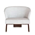 Luxurious Reeves Armchair: Sleek Design, Exquisite Craftsmanship 3D model small image 2