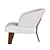 Luxurious Reeves Armchair: Sleek Design, Exquisite Craftsmanship 3D model small image 3
