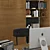 Elegant Office Furniture Set 3D model small image 4