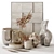 Elegant Decor Set: Panno, Vase & Table Decor 3D model small image 1