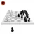 Handcrafted Decorative Concrete Chess 3D model small image 1