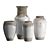 Rustic Siena Ceramic Floor Vases 3D model small image 2